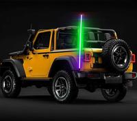 Antennes lumineuses LED Bluetooth, fouet lumineux de sécurité, 2 à 6 pieds, couleurs changeantes pour ATV, UTV, buggy, RZR, voitures tout-terrain