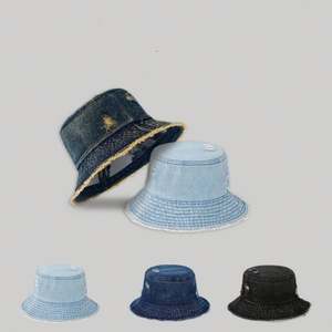 Chapeau Bob en Jean Délavé et Vieilli pour Femme – Nouvelle Collection Été - Product Image 1