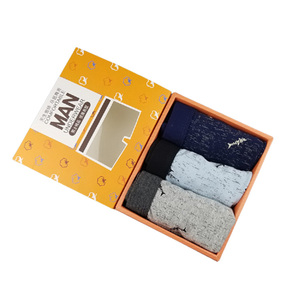 Caja de Cartón Negra Personalizada con Ventana Transparente, Caja de Regalo para Ropa Interior Masculina, para Calzoncillos y Bóxers - Product Image 3