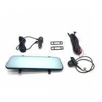 Espejo Retrovisor con Pantalla de 10 Pulgadas y Dos Cámaras de 1080P para Grabar Video