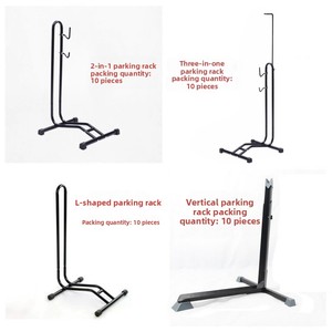Soporte vertical portátil en forma de L para bicicleta individual con función de estacionamiento y reparación, y soporte de exhibición - Product Image 5