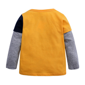<span class=keywords><strong>T</strong></span>-<span class=keywords><strong>shirt</strong></span> pour enfant garçon, vêtement à manches longues, col roulé, dessin animé de dinosaure, printemps-automne, - Product Image 5