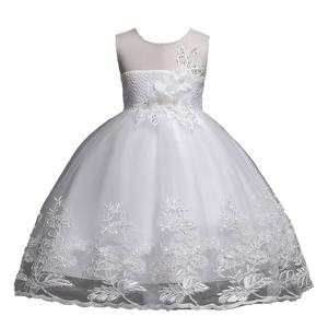Vestido de Fiesta de Cumpleaños para Niñas Estilo Europeo, Vestidos Blancos para Bodas, Ropa de Verano para Niñas de 6 Años - Product Image 1