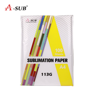 Papier de sublimation A-SUB GL 113g A4, fabriqué en Chine pour la sublimation de tasses, stylos, ardoises, tapis de souris, puzzles, etc.