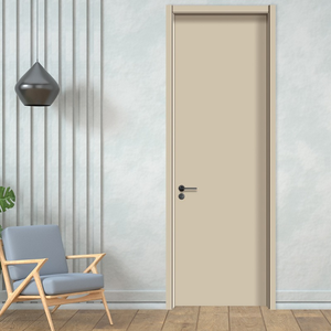 Porte intérieure en bois de teck massif pré-suspendue personnalisée pour maison de luxe moderne insonorisée pour chambre et salon sans peinture - Product Image 3