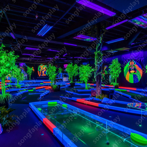 Mini parcours de golf en métal Sqarcade de style forestier Full Night Glow LED Non-Inflatable Planning Resorts Amusement Parks Commercial - Product Image 4
