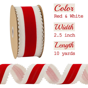 Custom Double Face Grosgrain 100% Polyester Solid Color <b>Ribbon</b> with Moonstitch Edge - Product Image 2