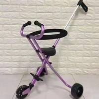 Poussette Portable pliable à trois roues, chariot de bébé léger et facile à transporter