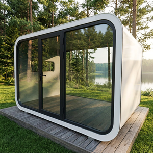 Cabane en bois préfabriquée ISO CE de 20 pieds, structure en acier moderne, maison modulaire, conteneur de <span class=keywords><strong>couchage</strong></span> intelligent étanche pour hôtel - Product Image 1