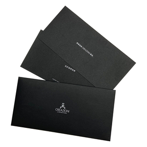 Özelleştirilmiş kişilik logosu lüks tebrik kartları teşekkür ederim benim küçük iş için mat siyah zarflar ile kartları - Product Image 1