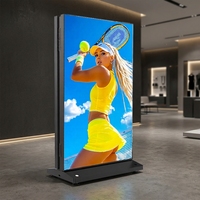 Panneau d'affichage numérique LED P2.5 étanche IP65 pour extérieur, double face, mobile, avec SDK, pour entreprises, centres commerciaux