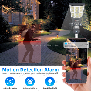 Hongnaer 12MP 6K 3 ống kính ngoài trời không dây năng lượng mặt trời surveil máy ảnh V380 Pro Wifi 4G Sim Thẻ CCTV An Ninh năng lượng mặt trời ánh sáng đường phố máy ảnh - Product Image 6