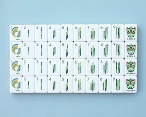 Set Mahjong POWER Completo con Scatola di Stoccaggio Antiscivolo in Acrilico, <span class=keywords><strong>Gioco</strong></span> per Feste in Famiglia, Attività di Intrattenimento e Divertimento - Product Image 3