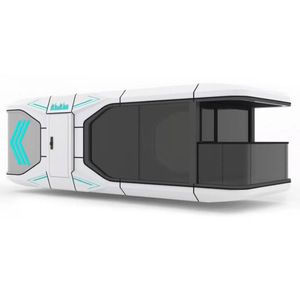 Villa moderne abrite une maison en conteneur préfabriquée Maisons mobiles avec remorque Capsule Office Pod for Resort - Product Image 1