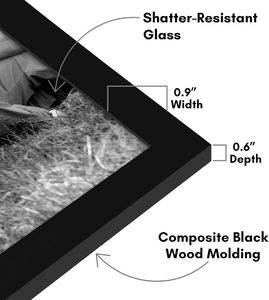 Customization Shatter-Resistant Glass Picture <strong>Frames</strong> Wood <strong>Gallery</strong> Wall <strong>Frame</strong> <strong>Set</strong> - Product Image 6