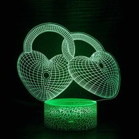 Nouveau LED personnalisé Photo créative 3D Illusion Anime acrylique Table lampes de bureau Base enfant décor à la maison veilleuses
