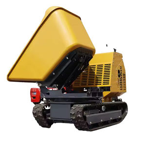 Gratis pengiriman Manual Mini dilacak Dumper hidrolik Diesel Dump Transporter multifungsi Crawler Mini Dumper untuk rumah - Product Image 6