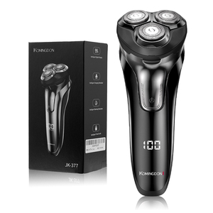 Rasoir électrique pour <span class=keywords><strong>homme</strong></span>, lavable IPX6, tête flottante 3D, tondeuse escamotable, rasoir rotatif rechargeable - Product Image 1