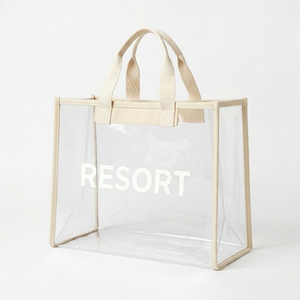 Bolsa Transparente Ecológica, Impermeable, de Gran Capacidad, con Correa para el Hombro, Logotipo Personalizado Impreso, Bolsa de PVC - Product Image 2