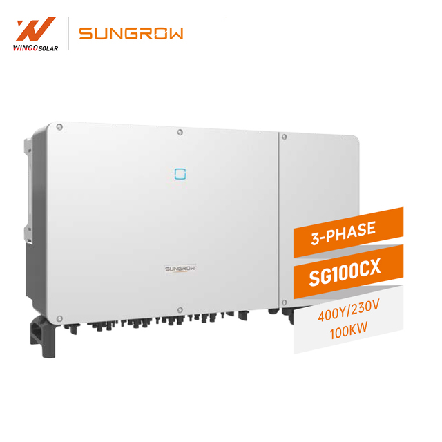 Sungrow 3 Phase 400Y/230V 100kW On-Grid IP66 String Inverter for Industrial Commercial PV Solar Projects SG100CX