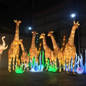 Lanternes de girafe animales personnalisées faites à la main décorations de fête Pâques Noël Nouvel An Festival de la fête des mères