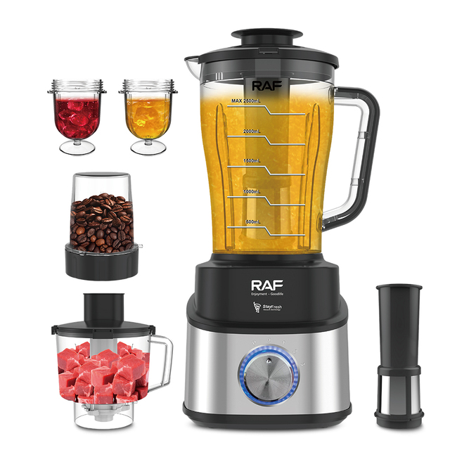 RAF R.2888 Electric Blender 700W 2.5L 18000RPM 8 Blade Stainless Steel Tool Head Low Noise Easy Clean Fast Start 2in1 OEM