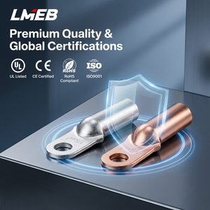 Connecteurs à sertir en cuivre standard à un trou, type barillet, qualité équivalente <span class=keywords><strong>Klauke</strong></span>, 660 V à 35 kV, fabriqués en Chine, Zhejiang - Product Image 5