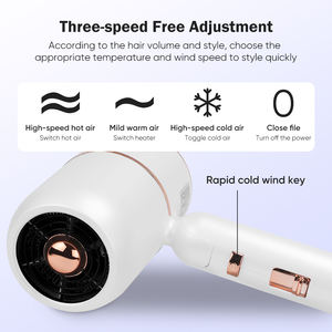 ไดร์เป่าผมโรงแรมแบบพกพาไดร์เป่าผมร้อนแบบพับได้ไดร์เป่าผมน้ำหนักเบา - Product Image 4