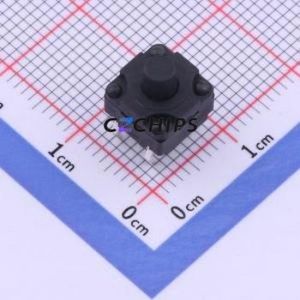 YTS1K0042KBT00 Tactile Switch Through hole Component (THT) Switch 2.5N 8mm 8mm 8.5mm - Product Image 1