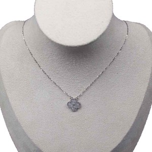 Collar de plata de ley 925 con trébol de cuatro hojas para mujer, cadena minimalista y elegante para la clavícula, regalo de joyería, primavera 2024 - Product Image 4