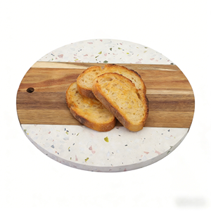 <span class=keywords><strong>Planche</strong></span> à découper en <span class=keywords><strong>terrazzo</strong></span>, acacia et bambou, ensemble de planches à fromage, plateau alimentaire, <span class=keywords><strong>planche</strong></span> à découper pour charcuterie, fromage, steak, pain, nouveauté 2026 - Product Image 5