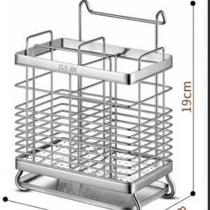 Stainless Steel Chopstick Holder 304 Multi Function Kitchen Organizer Minimalist Design For Cutlery Storage - Product Image 4