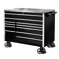 Caja de Herramientas con Ruedas, con Cerradura, Anticorrosión, para Reparación de Automóviles, Bricolaje, con Asa Cómoda, para Garaje o Taller