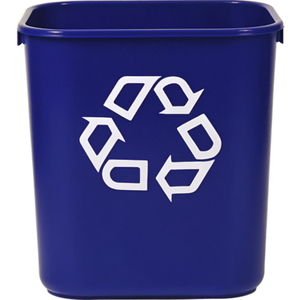 Cestino Rettangolare per Rifiuti 13 L Blu con Simbolo Riciclo - Product Image 2