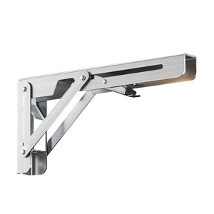 Herrajes para Muebles de Acero Inoxidable, Soporte de Repisa Plegable Estilo Billy para Mueble de TV, con Amortiguación y Capacidad de Carga - Product Image 5