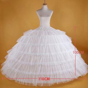 Jupons en tulle blanc à 6 cerceaux pour <span class=keywords><strong>robe</strong></span> <span class=keywords><strong>de</strong></span> <span class=keywords><strong>mariée</strong></span>, grande taille, jupons bouffants pour femme, sous-jupe <span class=keywords><strong>de</strong></span> <span class=keywords><strong>robe</strong></span> <span class=keywords><strong>de</strong></span> bal, crinoline - Product Image 4