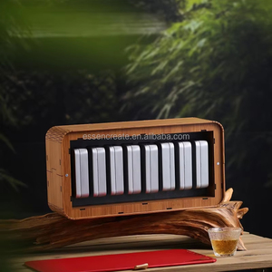 Cajas <span class=keywords><strong>de</strong></span> Madera Ecológicas para Empaque <span class=keywords><strong>de</strong></span> Té, Formas Rectangulares/Cuadradas, Grabado Láser, Colores Personalizados, Se Aceptan Pedidos Personalizados - Product Image 6