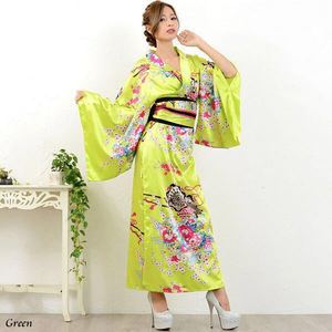 Vendita calda giapponese <span class=keywords><strong>Anime</strong></span> Kimono Robe da donna Geisha Yukata dolce Dress Blossom Satin accappatoio - Product Image 5