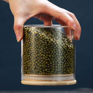 Set di Barattoli da Cucina per Conservazione di Tè, Caffè, <span class=keywords><strong>Zucchero</strong></span> <span class=keywords><strong>e</strong></span> Spezie, <span class=keywords><strong>Contenitori</strong></span> in Vetro Borosilicato per Alimenti - Product Image 6