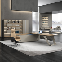 Bureau de direction de luxe à hauteur réglable avec rangement verrouillable – Poste de travail moderne haut de gamme pour manager