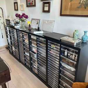 Beauty Salon Nail Shop Drawer Storage Cabinet Color Nail Polish Cabinet Display Shelf for Nail Salon in Cheap Price - Product Image 5