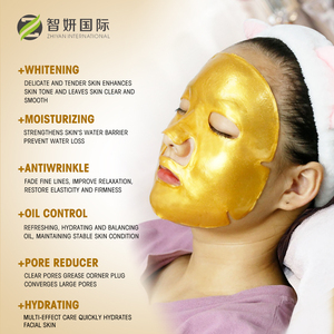 Mặt nạ giấy dưỡng ẩm tự nhiên dạng gel thủy tinh làm đẹp da, trắng da, collagen vàng 24K, bán buôn từ nhà máy - Product Image 6