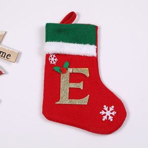 Chaussettes de Noël personnalisées brodées de lettres, motif plastique, décoration d'intérieur, chaussettes suspendues, jouets promotionnels - Product Image 3