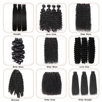 Extensiones de Cabello Humano Virgen Camboyano Grado 12A, Crudo, con Cutícula Alineada, Sin Procesar, al por Mayor para Mujeres Negras