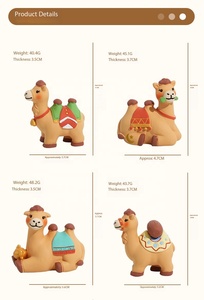 ฟิกเกอร์เรซิ่นรูปอูฐการ์ตูน 6 แบบน่ารัก กล่องสีสันสดใส ของตกแต่งคริสต์มาส ปีใหม่ วาเลนไทน์ วันแม่ วันพ่อ วันเกิด - Product Image 6