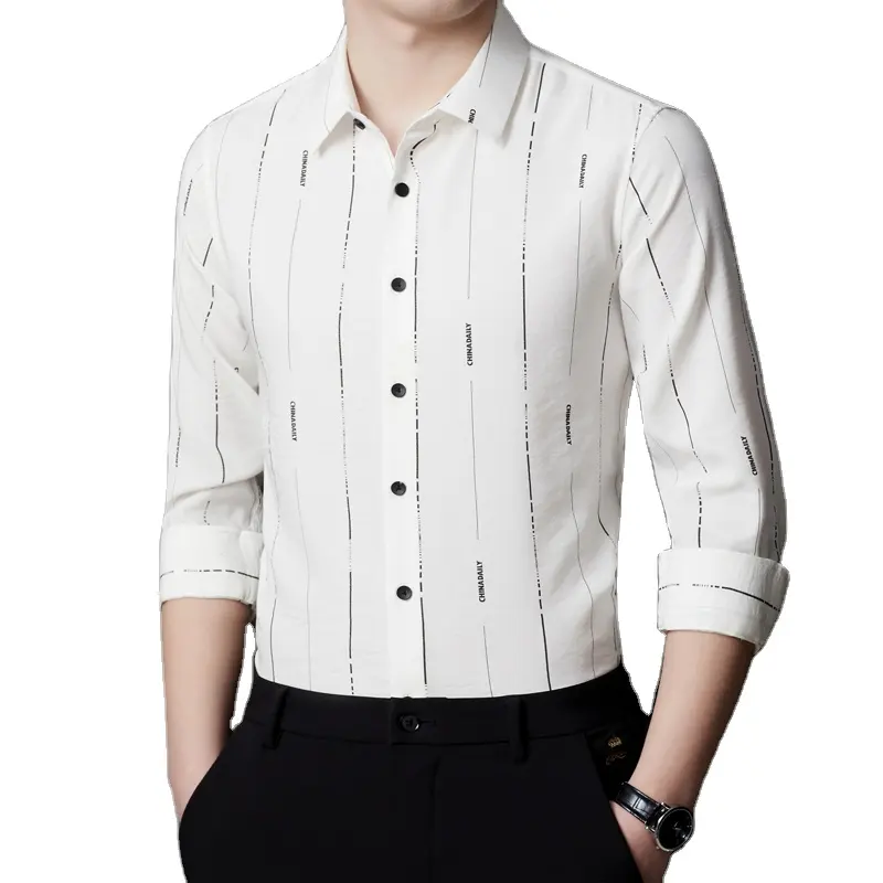 Cheap long sleeve shirt designer focusrite shirt man formal printing dress shirts custom logo for men