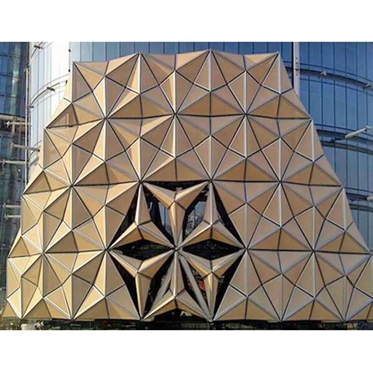 China Großhandel 3d Außenwand verkleidung Dekoration Außen verkleidung Aluminium Fassaden platte Zubehör Aluminium Vorhang fassaden