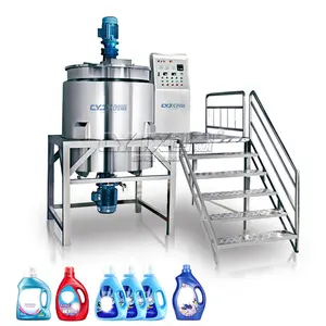 CYJX 100l 1000l jugo de fruta químico con camisa líquido formulación mezcla tanque vacío emulsionante mezclador champú que hace la máquina