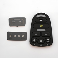 Clavier de calculatrice électronique moulé sur mesure, membrane de contact, clavier à distance, touches en caoutchouc silicone conducteur, bouton-poussoir