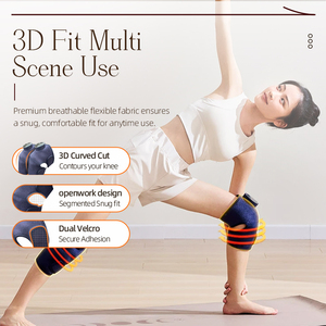 Masseur électrique sans fil pour genoux, best-seller Amazon, avec thérapie par vibration et chaleur pour soulager la fatigue et la douleur, également adapté aux coudes et aux épaules. - Product Image 4